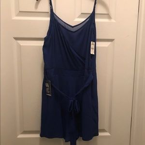 Blue express romper